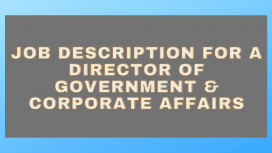 Photo of Job Description for a Director of Government & Corporate Affairs