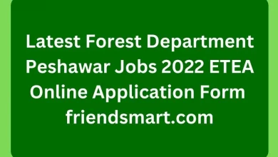 Photo of Latest Forest Department Peshawar Jobs 2022 ETEA Online Application Form