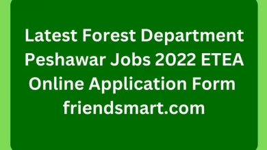 Photo of Latest Forest Department Peshawar Jobs 2022 ETEA Online Application Form