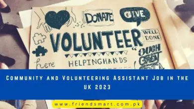 Photo of Community and Volunteering Assistant Job in the UK 2023
