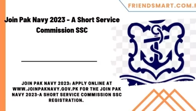 Photo of Join Pak Navy 2023 – A Short Service Commission SSC