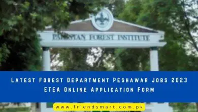 Photo of Latest Forest Department Peshawar Jobs 2023 ETEA Online Application Form