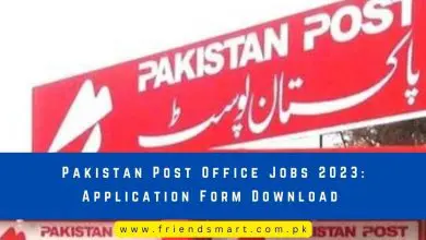 Photo of Pakistan Post Office Jobs 2023: Application Form Download 