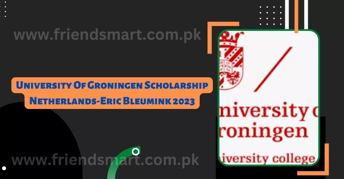 University Of Groningen Scholarship Netherlands-Eric Bleumink 2023