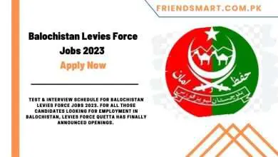 Photo of Balochistan Levies Force Jobs 2023 – Apply Now