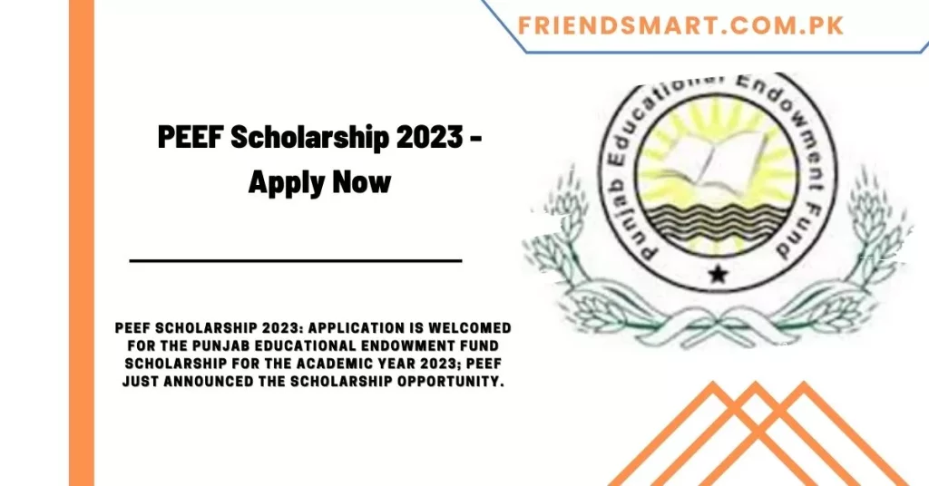 PEEF Scholarship 2023 - Apply Now