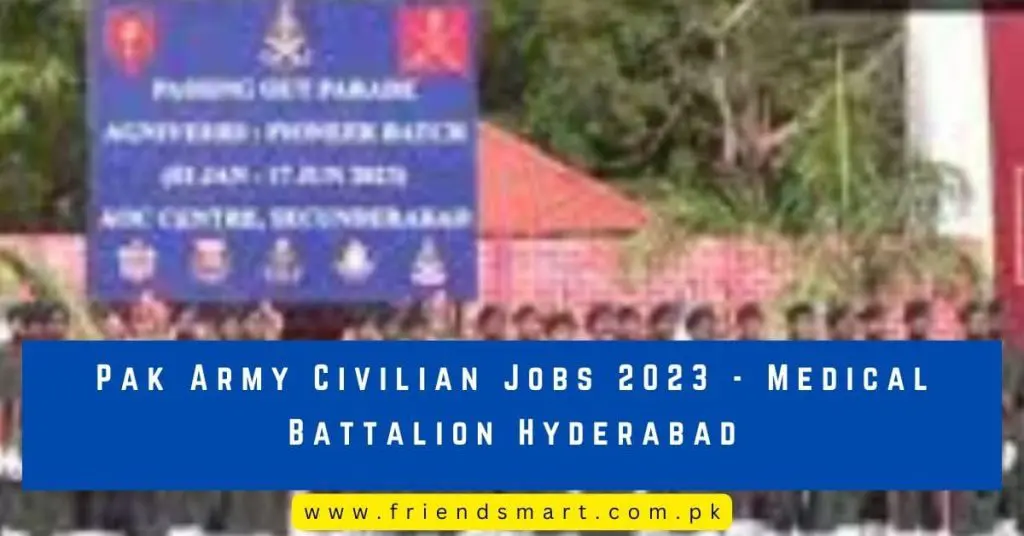 Pak Army Civilian Jobs 2023 - Medical Battalion Hyderabad