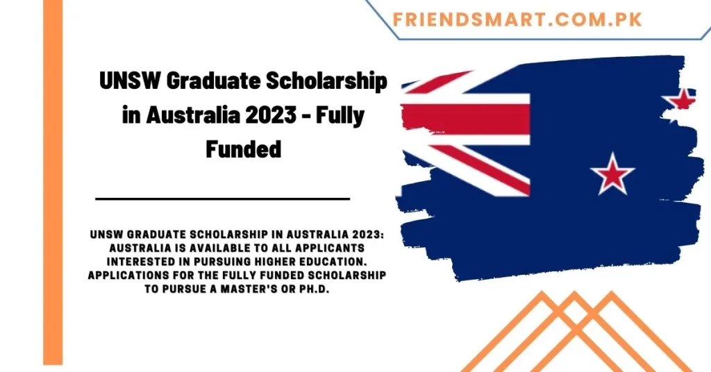 UNSW Graduate Scholarship in Australia 2023 - Fully Funded