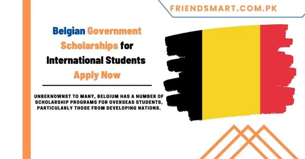 Belgian Government Scholarships for International Students Apply Now