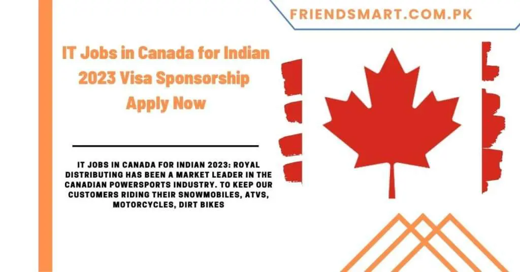 IT Jobs in Canada for Indian 2023 Visa Sponsorship