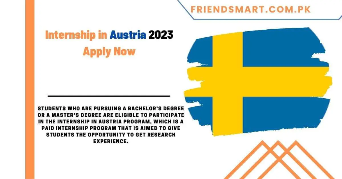 Internship in Austria 2023 Apply Now
