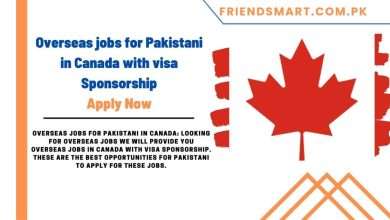 Photo of Overseas jobs for Pakistani in Canada with visa Sponsorship
