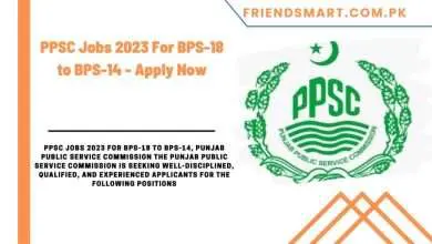 Photo of PPSC Jobs 2023 For BPS-18 to BPS-14 – Apply Now