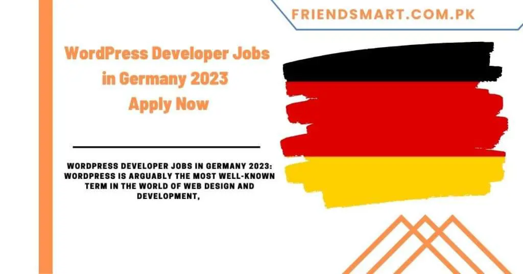 WordPress Developer Jobs in Germany 2023 - Apply Now