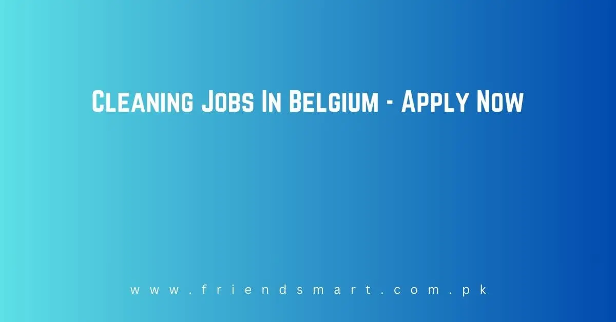 Cleaning Jobs In Belgium