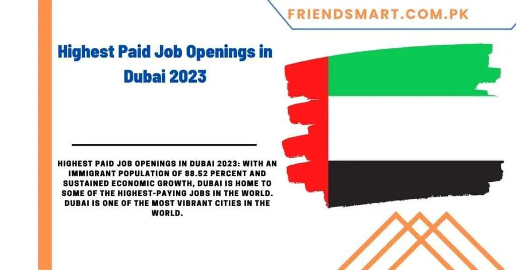 Highest Paid Job Openings in Dubai 2023