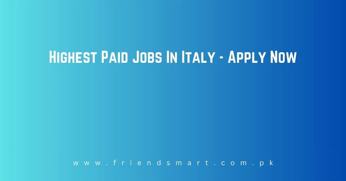Highest Paid Jobs In Italy