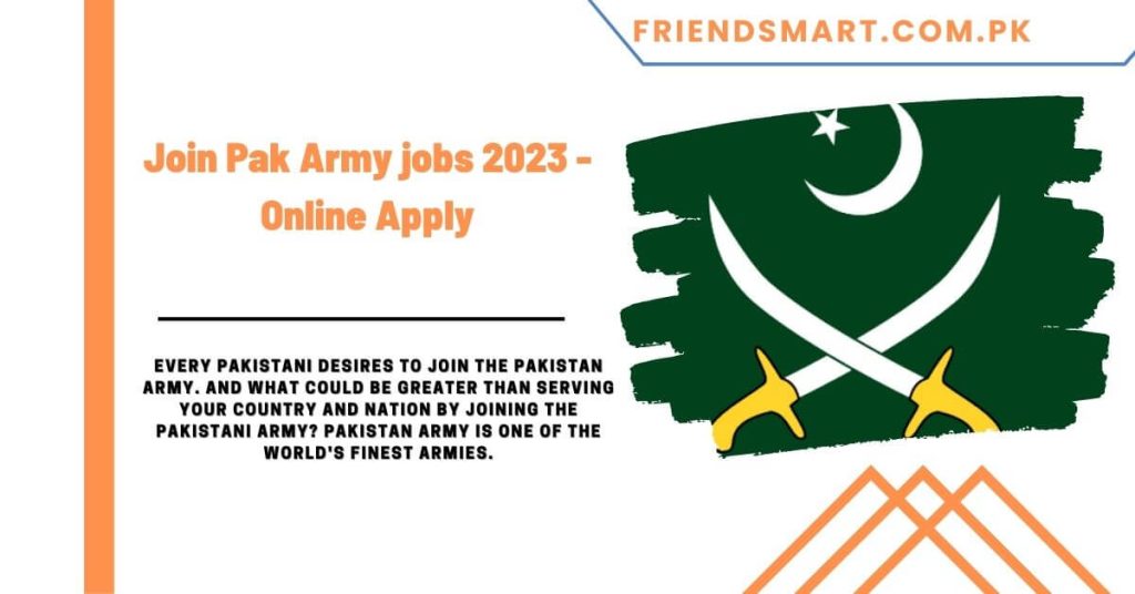 Join Pak Army jobs 2023