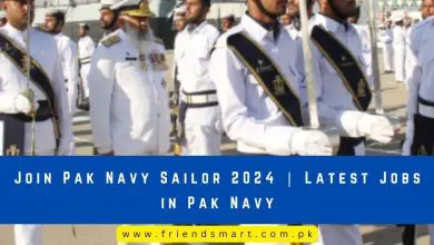 Photo of Join Pak Navy Sailor 2024 | Latest Jobs in Pak Navy