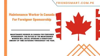 Photo of Maintenance Worker in Canada For Foreigner Sponsorship
