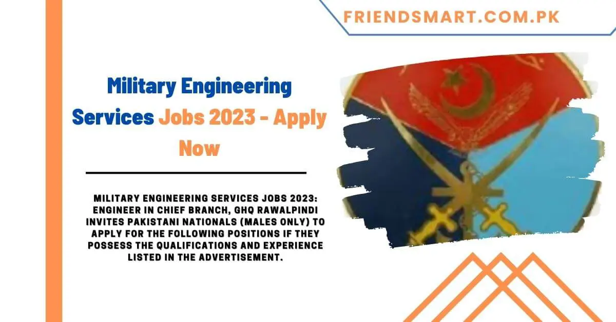 Military Engineering Services Jobs 2023 - Apply Now