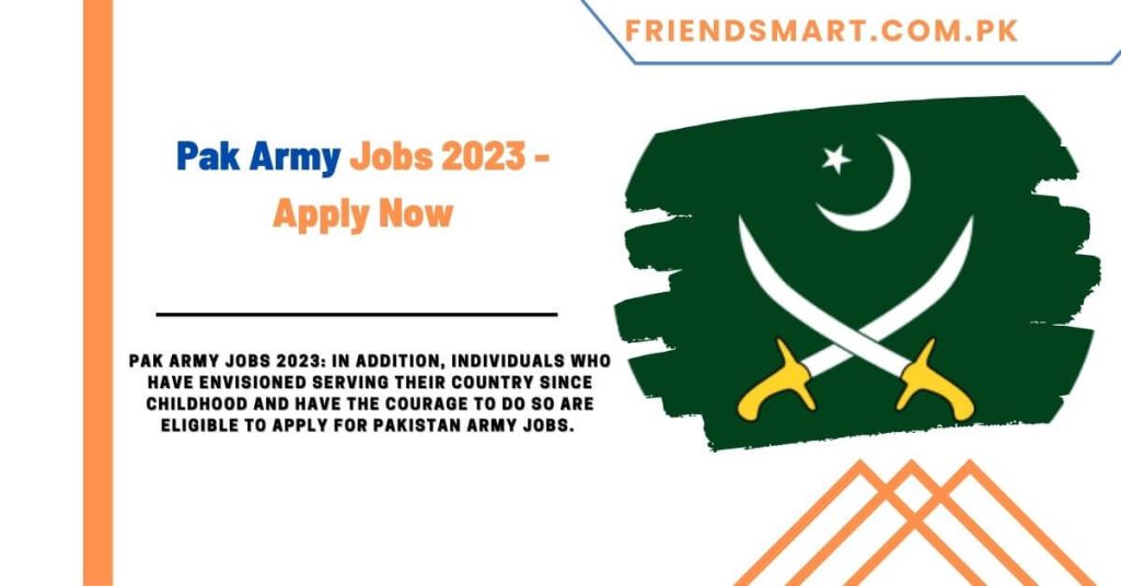 Pak Army Jobs 2023 - Apply Now