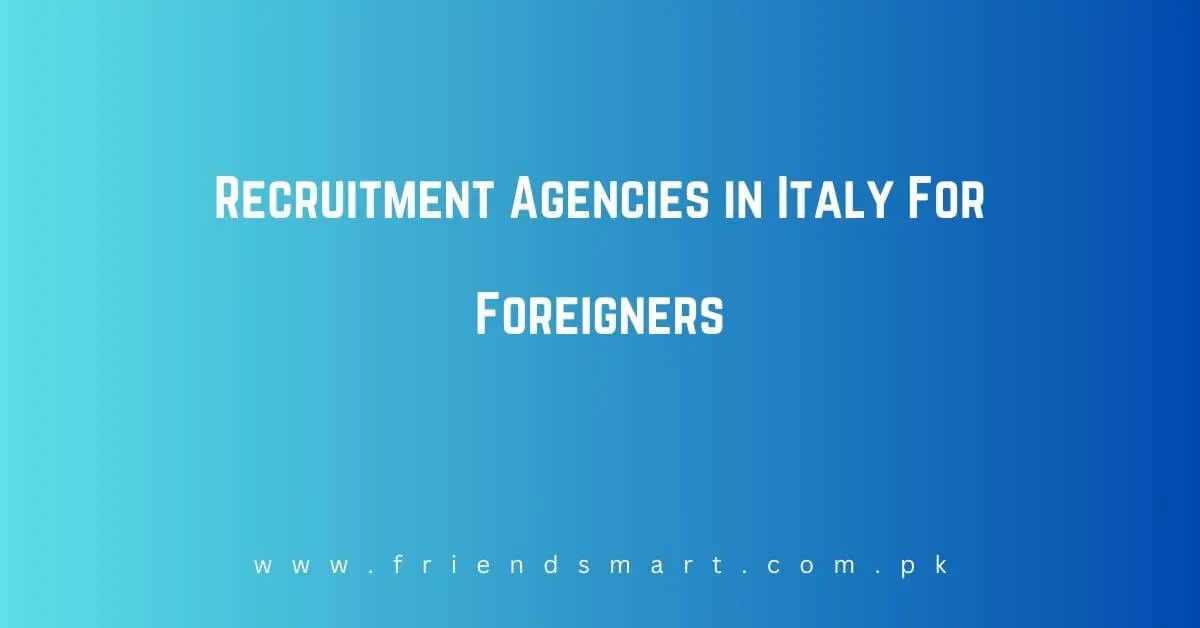 Recruitment Agencies in Italy