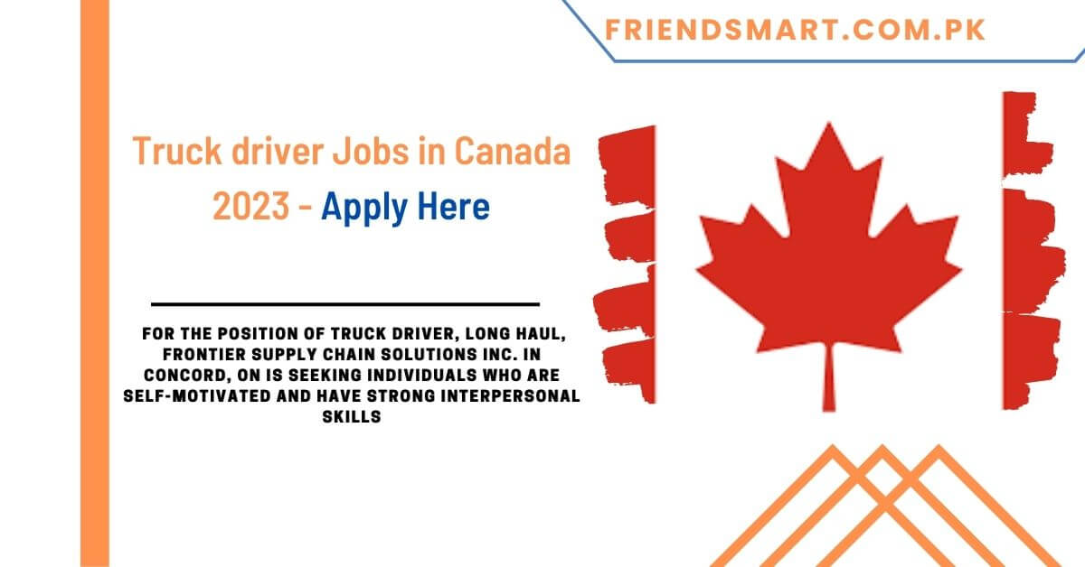 Truck driver Jobs in Canada 2023 Apply Here