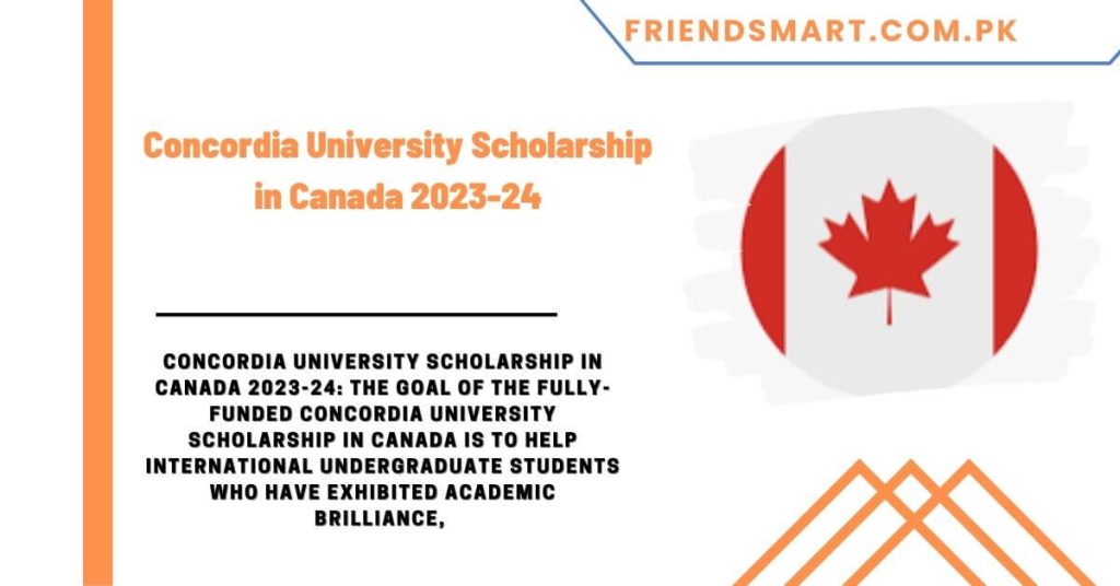 Concordia University Scholarship in Canada 2023-24