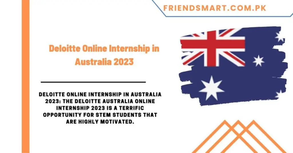 Deloitte Online Internship in Australia 2023