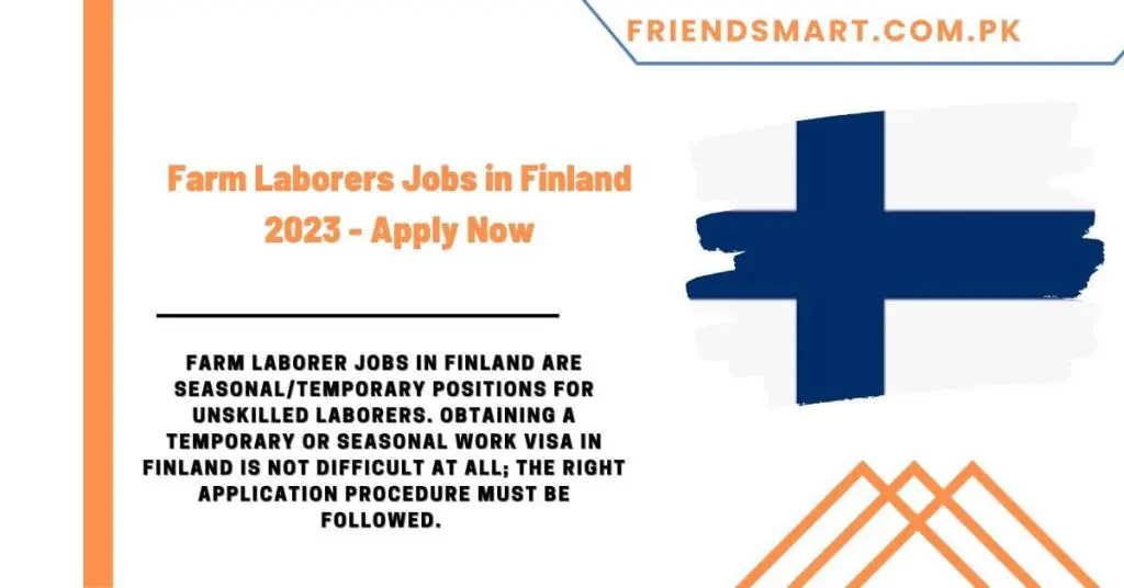 Farm Laborers Jobs in Finland 2023