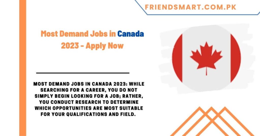 Most Demand Jobs in Canada 2023 - Apply Now