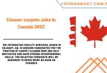 Photo of Cleaner carpets Jobs In Canada 2023
