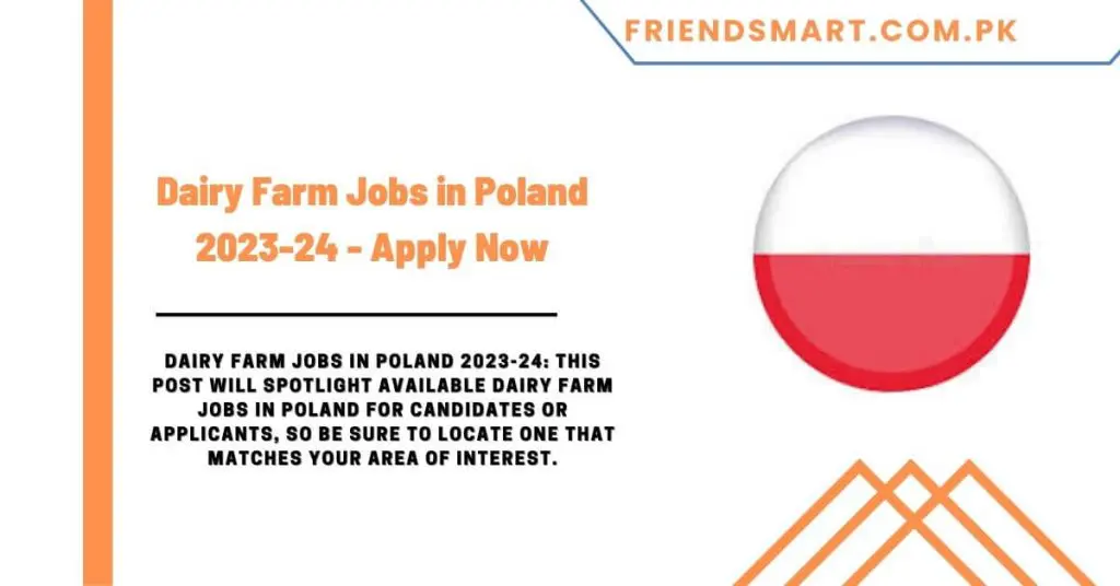 Dairy Farm Jobs in Poland 2023-24