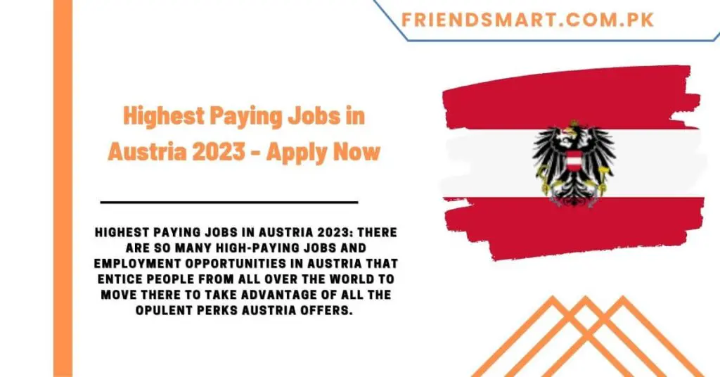 Highest Paying Jobs in Austria 2023