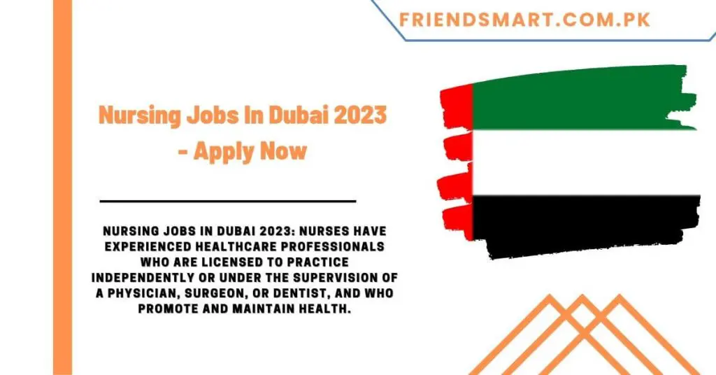 Nursing Jobs In Dubai 2023