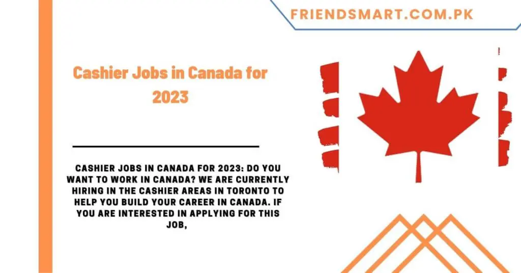 Cashier Jobs in Canada for 2023