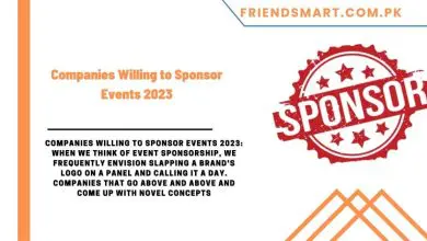 Photo of Companies Willing to Sponsor Events 2023