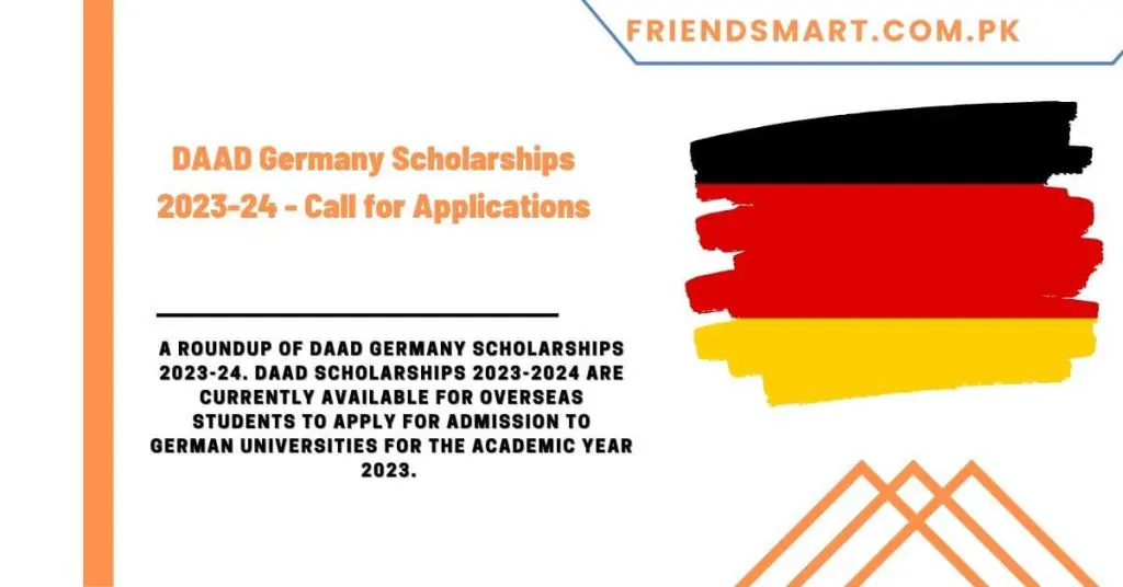 DAAD Germany Scholarships 2023-24 - Call for Applications