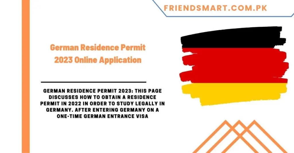 German Residence Permit 2023 Online Application