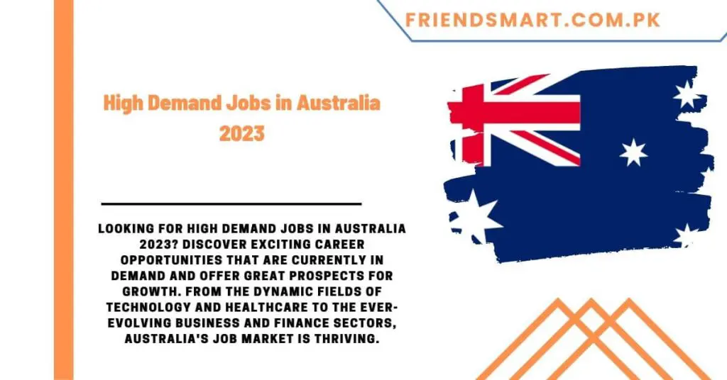 High Demand Jobs in Australia 2023