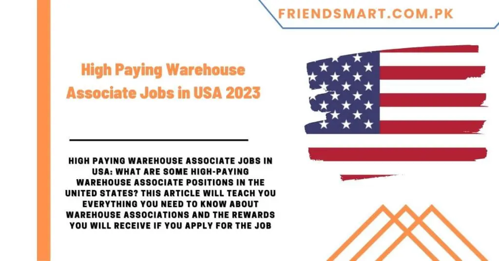High Paying Warehouse Associate Jobs in USA 2023