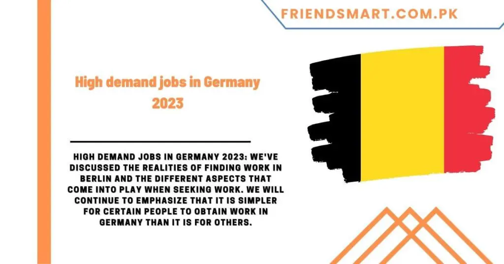 High demand jobs in Germany 2023