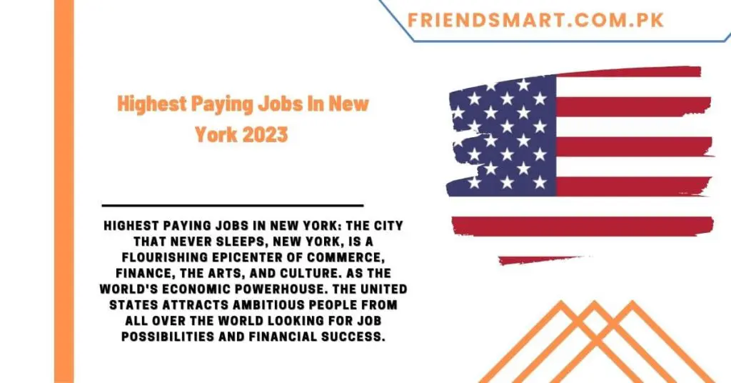 Highest Paying Jobs In New York 2023