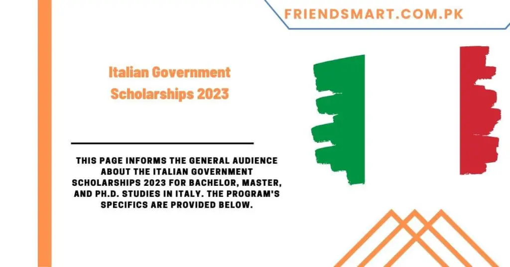 Italian Government Scholarships 2023