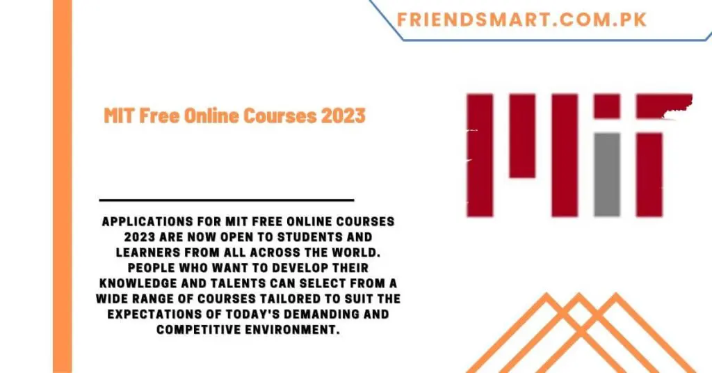 MIT Free Online Courses 2023