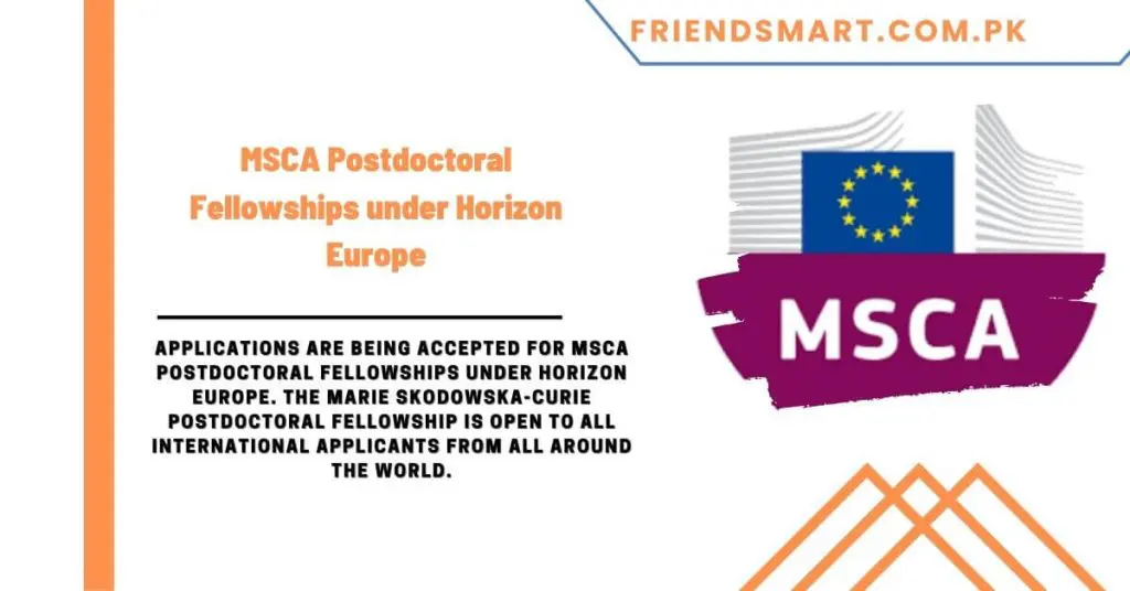 MSCA Postdoctoral Fellowships under Horizon Europe