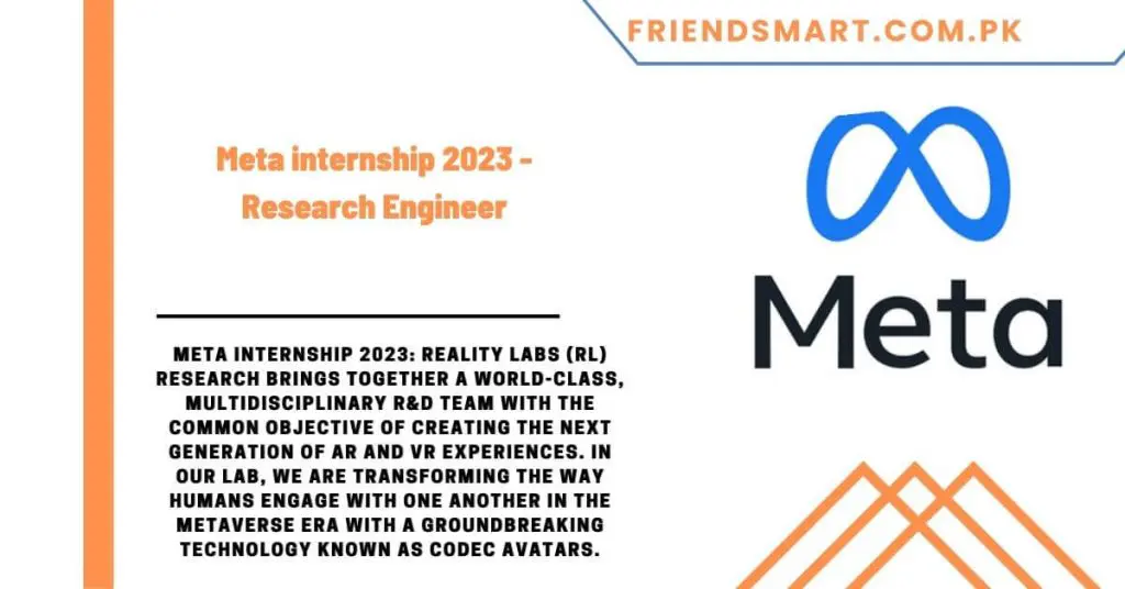 Meta internship 2023 - Research Engineer