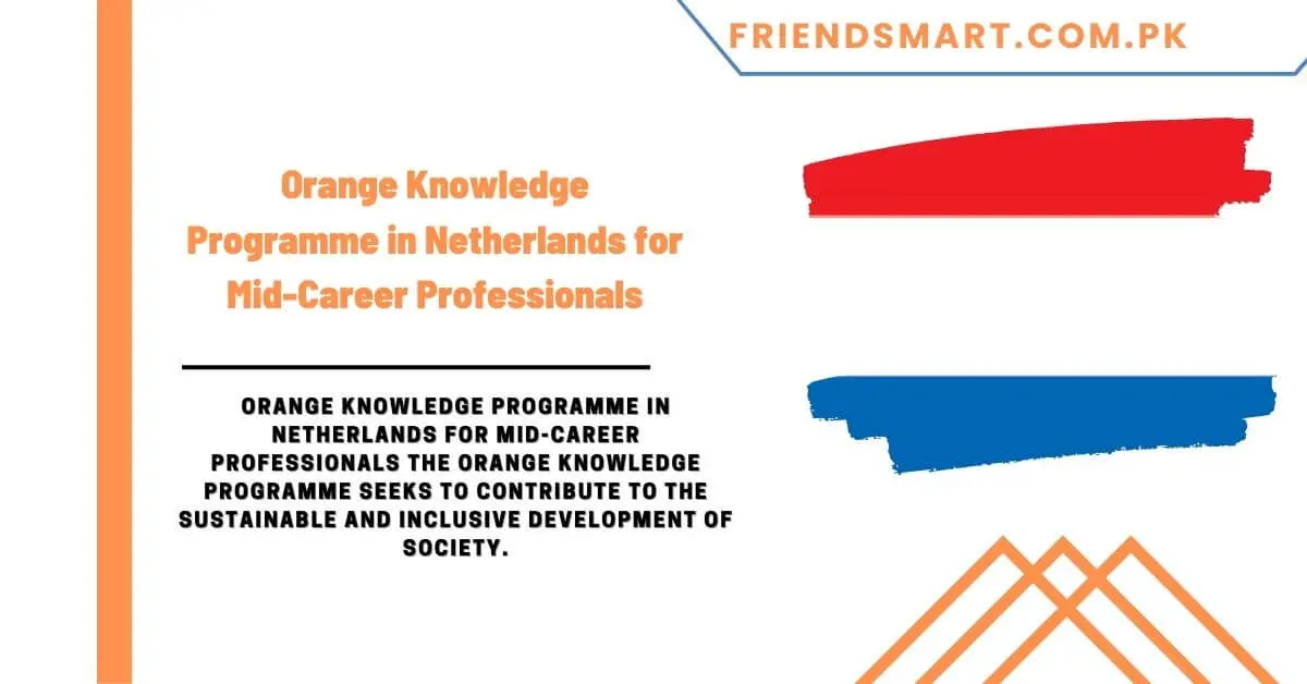 Orange Knowledge Programme in Netherlands for Mid-Career Professionals