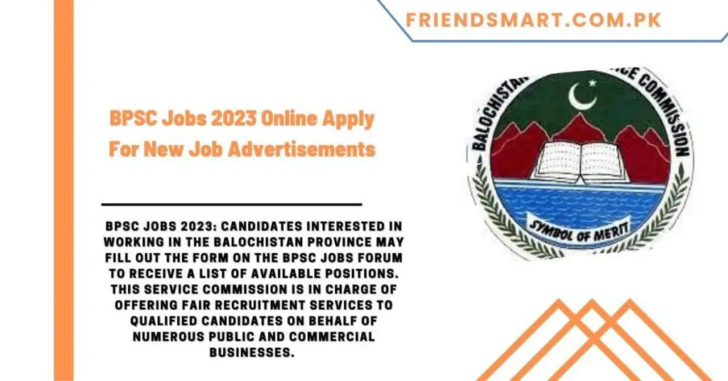 BPSC Jobs 2023 Online Apply For New Job Advertisements